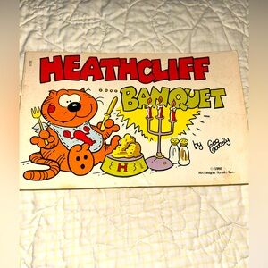 📚BOOK SALE 5 for $20 Heathcliff ...Banquet 1980 By Geo Gately Paperback Comic